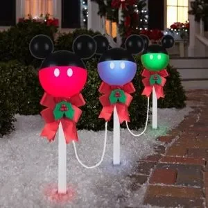 Disney Magic Holiday Mickey Mouse LED Pathway Lights